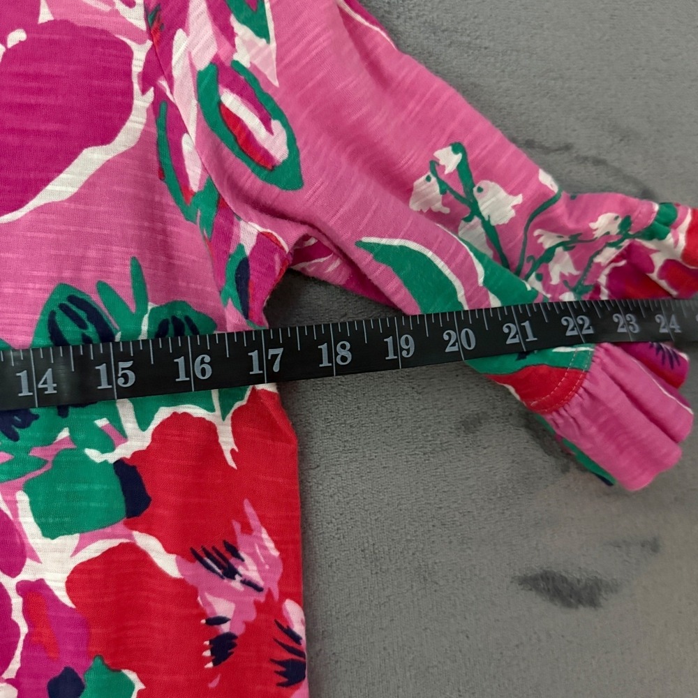 Lilly Pulitzer Somerset Dress Small Pink Floral A Thing Called Love Cotton Shift - Picture 5 of 5
